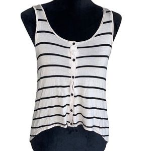 Divided H&M Striped hi lo tank Size 4